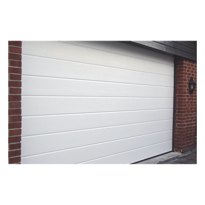 GARAGE-167 - Accesspro Puerta de Garage de Alta Calidad / Linea Central / Color Blanco 16X7 pies, AISLADA