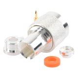 RFN-1000-1S - Rf Industries,Ltd Conector RF N Macho / Ensamble por Rosca / Compatibilidad RG-58/U y RG-142/U