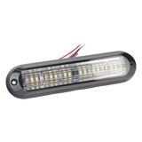 XLT1835RWA - Luz Auxiliar / 18 LEDs / Tricolor Rojo/Claro/Ámbar / IP67 / Ultra Brillante / 142.6×36×14 mm