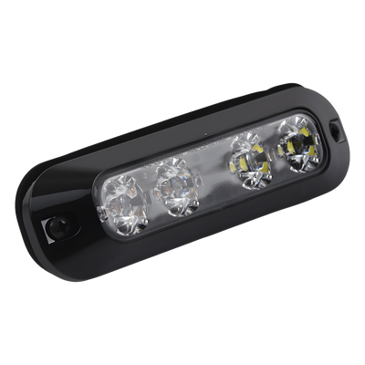 ED3704RC - Ecco Luz Auxiliar LED / 4 LEDs Bicolor Rojo/Claro / 22 Patrones de Destello ED3704RC