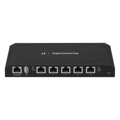 ES-5XP - Ubiquiti EdgeSwitch 5XP Administrable de 5 Puertos Gigabit PoE de 24 V Pasivo, con funciones