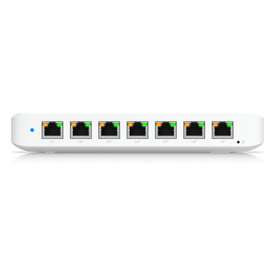 USW-ULTRA-210W - Switch PoE Capa 2 / 8 Puertos GbE / 7 Puertos PoE+ / 1 Puerto Entrada PoE++ / Presupuesto PoE 202 W / Conmutación 16 Gbps / Montaje Versátil