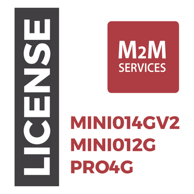 VOUCHER1Y - Licencia de Servicio M2M / 1 Año / Comunicación Ilimitada / Activación por Código / Compatible con MINI014GV2, MINI012G y PRO4G