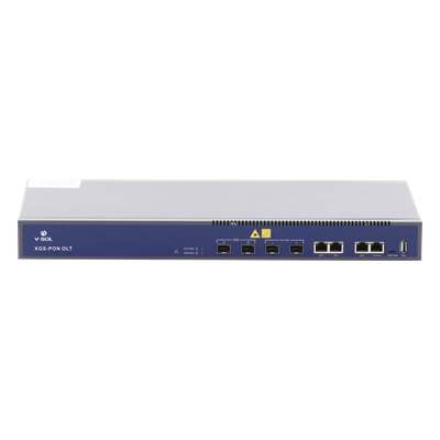 V1600-XG02 - OLT / 2 Puertos XGSPON/GPON / 4 Puertos Uplink RJ45+SFP/SFP+ / 512 ONUs / 20 km / 19" Rack / 1.45 × 0.66 × 0.14 pies