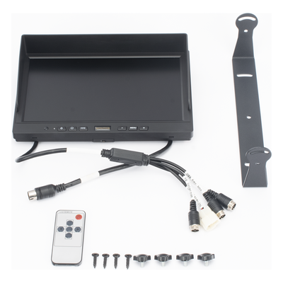 AE-MW1104 - Hikvision Monitor LCD 10.1" / 3 Canales de Video / Entrada 12VCC AE-MW1104