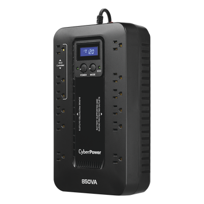 EC850LCD - CyberPower EC850LCD sistema de alimentación ininterrumpida (UPS) Línea interactiva 0,85 kVA 510 W 12 salidas AC