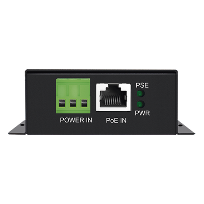 WI-POE61-24V - Convertidor PoE Industrial / Entrada 802.3 af/at / Salida PoE Pasivo 24V / Puertos RJ45 100/1000 Mbps / Alcance 100 m (328 ft) / Rango -10 a 70 °C