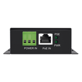 WI-POE61-24V - Convertidor PoE Industrial / Entrada 802.3 af/at / Salida PoE Pasivo 24V / Puertos RJ45 100/1000 Mbps / Alcance 100 m (328 ft) / Rango -10 a 70 °C