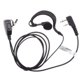 TXEHI - Micrófono-Audífono de Solapa / Kit de Vigilancia de 2 Cables / Compatible ICOM IC-F11/14/3021/3013/3103/3003/1100D/2100D / Respuesta 100 Hz - 10 kHz