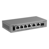 RG-ES207GS-P - Ruijie Switch Layer 2 Smart Cloud Managed / 7 Puertos Gigabit / 4 Puertos PoE+ 54 W