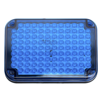 XLTE515BV2 - Luz de advertencia / 9x7" (22.9x17.8 cm) / 104 LED / 12 VCC / 1 A / 10 patrones de destello / Montaje permanente / Azul