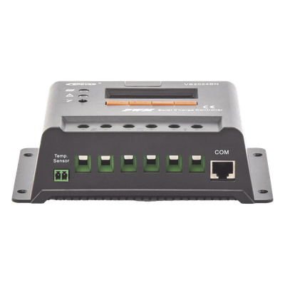 VS-2024-BN - Controlador de Carga Solar PWM / 12/24V / 20A / Display LCD / RS485 Modbus / 32-bit MCU