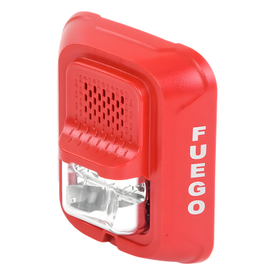 P2RL-SP - System Sensor Sirena con Estroboscópica de 2 Hilos / Candela 15-185 Seleccionable / 88+ dBA