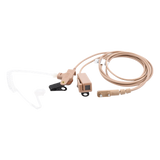 V1-10266 - Kit Micrófono-Audífono Profesional / 2 Cables / Tubos Acústicos Transparentes / Compatible KENWOOD NX-340/320/420/TK-3230/3000/3402/3312/3360/3170 / PTT Integrado / VOX Modo Convencional