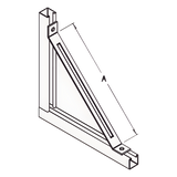 ANC-HN03 - Anclo Base Rectangular / 2 Perforaciones / Perfil Sencillo ANC-HN03