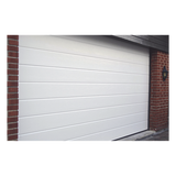GARAGE-127 - Accesspro Puerta de Garage de Alta Calidad / Linea Central / Color Blanco 12X7 pies, AISLADA