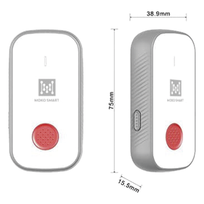 LW004-PB - Mokosmart Botón de Pánico IoT / LoRaWAN 5 km / GPS Exterior y BLE Interior LW004-PB
