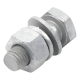 TORN-1/2X11/2 - Tornillo estructural / Grado A325 / 1/2 x 1-1/2 pulg / Cabeza hexagonal / Tuerca plana / Galvanizado