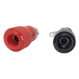 EI-71240 - Par de Bornes Negro/Rojo Aislados para Chasis.