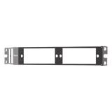 CFAPPBL1A - Panduit Patch Panel de Fibra Óptica, Para 4 Placas Acopladras FAP o FMP, Angulado, Color Negro
