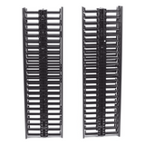 WMPVF45E - Organizador de Cable Vertical / 45 Espacios de Rack / 6.9 pies de Alto / 131 Cables CAT6 / Frontal Sencillo / ABS Negro