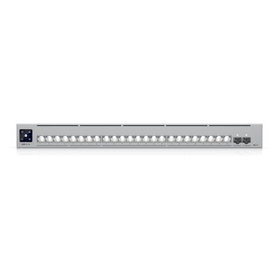 USW-PRO-XG-24 - Switch Administrable Capa 3 / 24 Puertos RJ45 (16 × 10 GbE, 8 × 2.5 GbE) / 2 Puertos SFP28 25 G / Etherlighting™ / RPS / 460 Gbps
