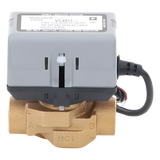 VC4011AK1000T - Válvula Motorizada de 2 Vías / Actuador Integrado / Conexión BSPT 3/4" / Control On/Off / 100-130 VCA / Flujo Bidireccional