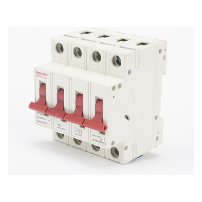 FPV634PC20 - Epcom Powerline Protección Térmica 4P, 20A, Corriente Directa 1000 Vcc para Aplicación