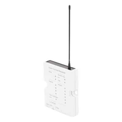 RRDVCRXWH - Lutron Electronics Receptor de Control de Visera / 4 Salidas de Contacto Seco / 2 Entradas