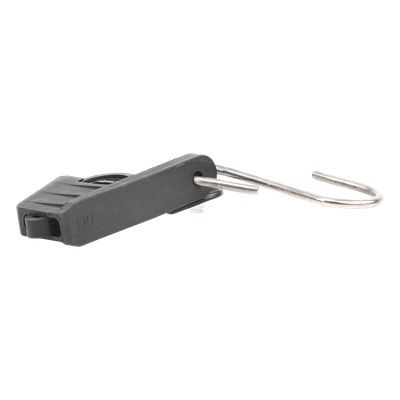 LP-DWC - Tensor para Fibra Óptica / Drop Plana 5x2 mm / Redonda 3 mm / 500 N / 40 g / ABS + Acero Inoxidable 201