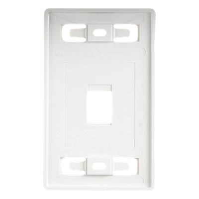 MX-FP-S-01-02B - Siemon Placa de Pared Modular / 1 Salida / Color Blanco MX-FP-S-01-02B