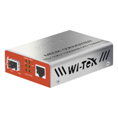 WIMC111G - Convertidor de Medios RJ45 100/1000 Mbps + SFP 1000 Mbps