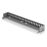 UACC-RACK-PANEL-PATCH-BLANK-24 - Panel Patch Keystone / 24 Puertos / 1U Rack 19" / Barra Gestión Cables / Acero SPCC / 17.4 x 2.5 x 1.7'