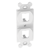 CF1062WHY - Panduit Marco de Módulo Dúplex / 2 Espacios Mini-Com / NEMA 106 CF1062WHY