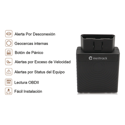 TC68L - Meitrack Rastreador GPS Vehicular 4G / Conexión OBD-II / Bluetooth y WiFi TC68L