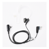 TX-EHIAV2S - Micrófono-Audífono de Tubo Acústico / Grado Médico / PTT de Alta Resistencia / Cable Kevlar Reforzado / Compatible ICOM