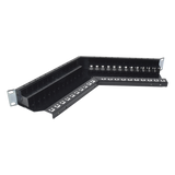 Z6AS-PNLA-24K - Patch Panel / 24 Puertos / Blindado Cat 6A / Angulado / 1UR