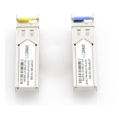 LP-SFP-BD-1G-20 - Linkedpro By Epcom Transceptor Óptico SFP Bidireccional / Monomodo 1310 & 1550 nm / 1.25 Gbps