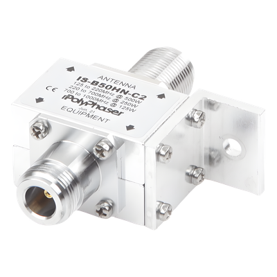 IS-B50HN-C2 - Protector Coaxial RF / 125-1000 MHz / 50 Ω / Conectores N Hembra / Ceja Frontal / 500W
