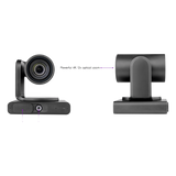 KAC-CAM70 - Cámara PTZ 4K Dual | Microsoft Teams Certified | 12x Zoom Óptico + Lente Panorámico 119° | Triple Micrófono Array | AI Auto-Framing | Speaker Tracking | Smart Gallery | PoE+ | USB 3.0