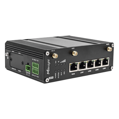 UR35-L04AF-W - Router Celular Industrial / 4G LTE Dual SIM / WiFi / Ethernet / RS232 / RS485 / IP30 / -40°C a 70°C / 9V-48V DC
