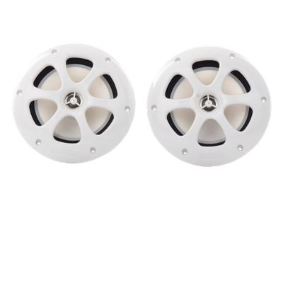 KFC-1613MRW - Par de altavoces fabricado en grado marinos en color blanco de 6.5"  de 100 W de entrada máxima