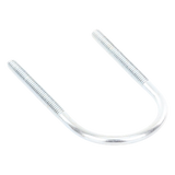 CH-ABR-U-32 - Charofil Abrazadera Tipo U / 1 1/4" / Acabado Electro Zinc CH-ABR-U-32