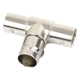 TT-RG-10 - Adaptador Coaxial en T / Triple BNC Hembra / 75 Ohm / Níquel-Oro-PTFE / 14.5 x 23.7 x 33.0 mm