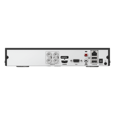 DVR-204U-M1/T - HiLook by HIKVISION DVR Híbrido / 8 Canales Combinados / 4 Canales TurboHD + 4 Canales IP