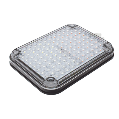 XLTE515RW - Luz de Advertencia LED / 104 LED de Alta Intensidad / 9x7" / Bicolor Rojo/Claro / 12 VCC / 10 Modos de Destello / Mica de Policarbonato