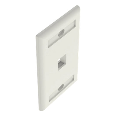 NK1FIWY - Placa de Pared Vertical / 1 Puerto Keystone / 69.8 x 114.3 mm / Blanco Mate