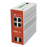 WI-PCMS306GF-I - Switch PoE Industrial L2+ / 4 Puertos Gigabit PoE 802.3af/at / 2 Puertos SFP / Presupuesto PoE 120 W / Administración Cloud / Protocolo ERPS / Sin Ventiladores / IP40