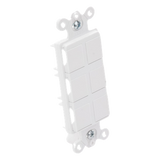 CA6PFWH - Lutron Electronics Marco de Conectividad / 6 Puertos Snap-In / Sin Herramientas CA6PFWH