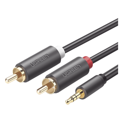 10512 - Ugreen 10512 cable de audio 3 m 2 x RCA 3,5mm Negro